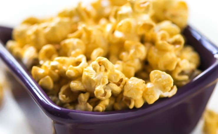 Easy Microwave Caramel Corn that cooks in 5 minutes!