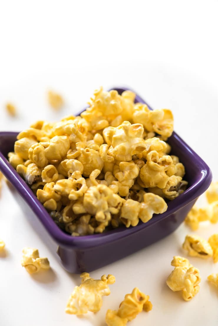 Easy Microwave Caramel Corn that cooks in 5 minutes!