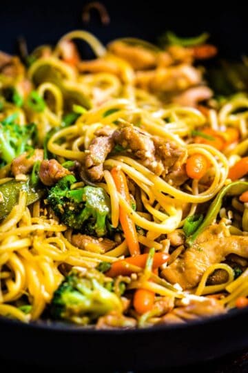 Chicken Lo Mein Recipe- Easy and Homemade! | Heather Likes Food