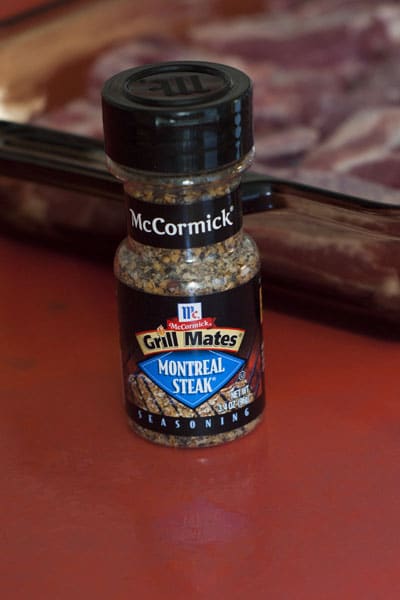 bottle of Montreal steak seasoning