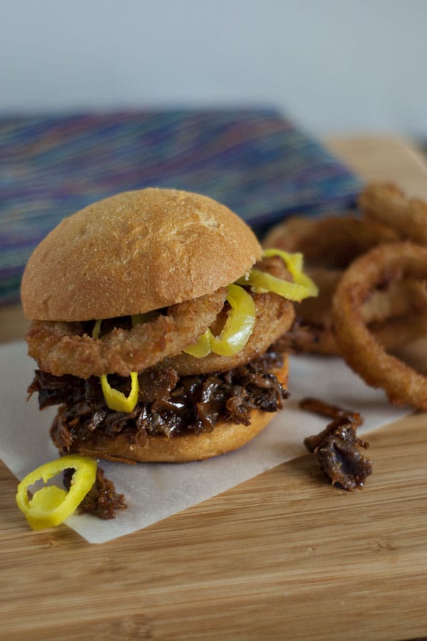 Saucy Crock Pot BBQ Beef Sandwiches