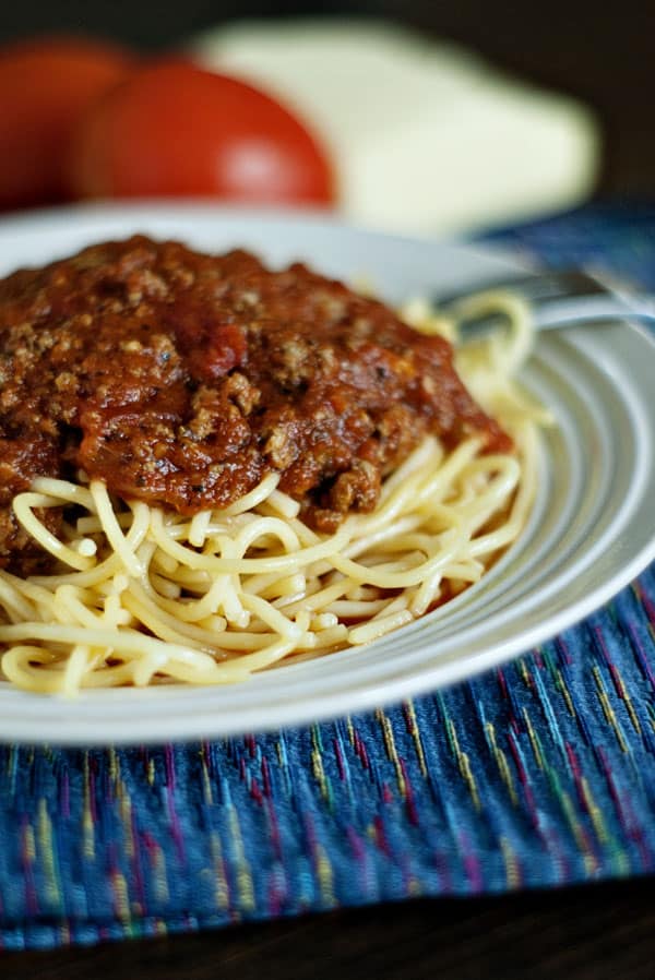 Thick on sale spaghetti sauce