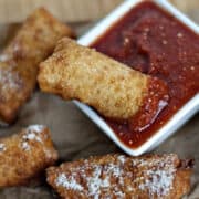 Wonton Wrapped Mozzarella Sticks