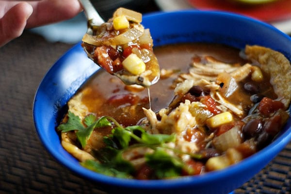 Slow Cooker Chicken Tortilla Soup