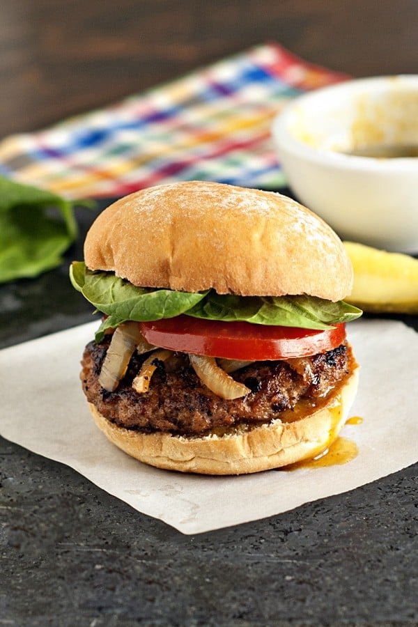 Spiced Apple Pork Burgers | heatherlikesfood.com