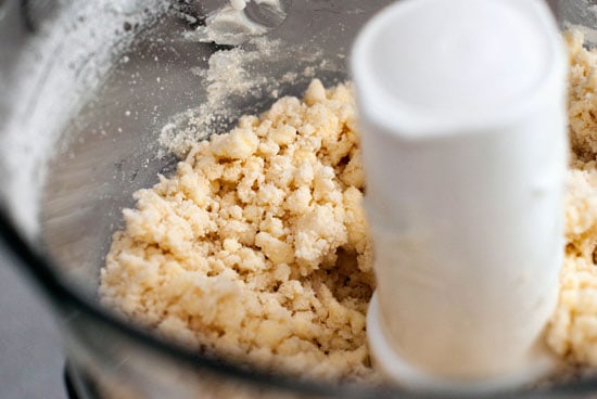 Secret Ingredients and dry flour in a food processor.