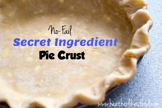 Secret Ingredient Pie Crust on a table.