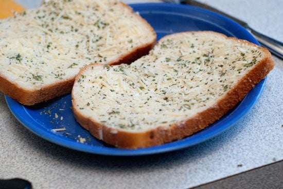 Garlic Parmesan Grilled Cheese Sandwich Recipe