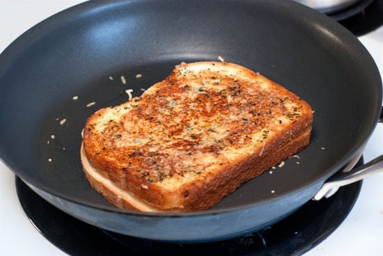 Garlic Parmesan Grilled Cheese Sandwich Recipe