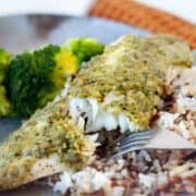 Oven Baked Pesto Tilapia | heatherlikesfood.com