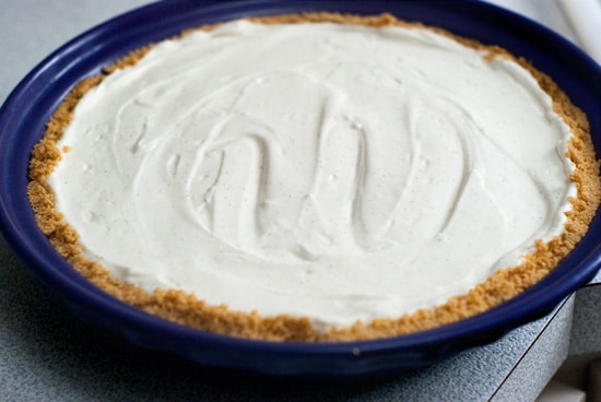 Creamy Vanilla Bean No Bake Cheesecake | heatherlikesfood.com