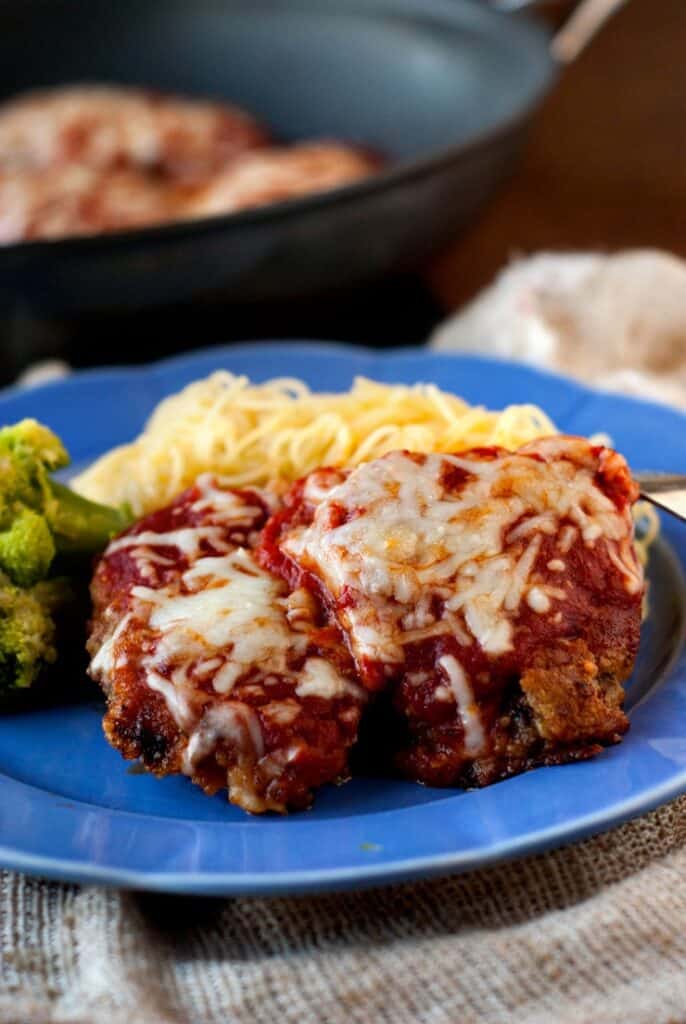 Beef Parmesan with Garlic Parmesan Pasta  Heather Likes Food