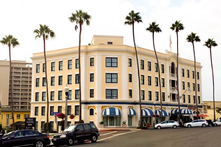 Grande Colonial, La Jolla California surrounded by Palm Trees