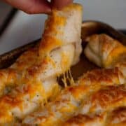 Soft and Cheesy Garlic Breadsticks | heatherlikesfood.com