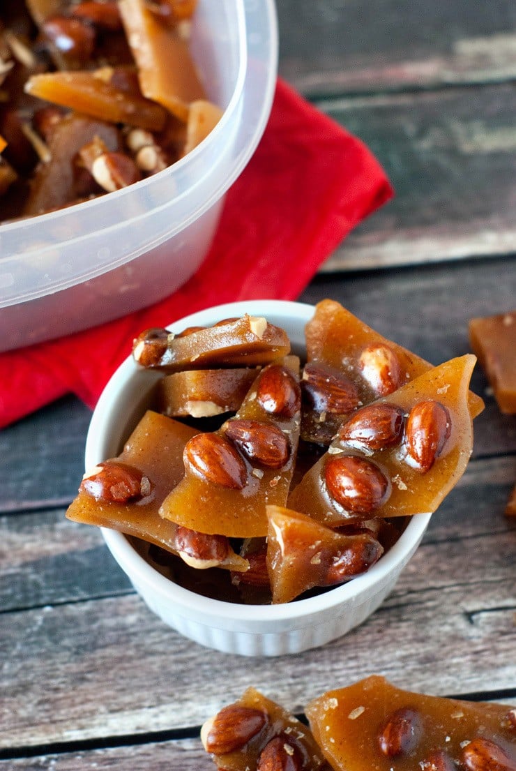 Spicy Honey Almond Brittle | heatherlikesfood.com