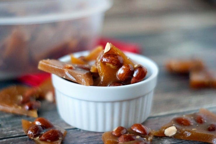 Spicy Honey Almond Brittle | heatherlikesfood.com