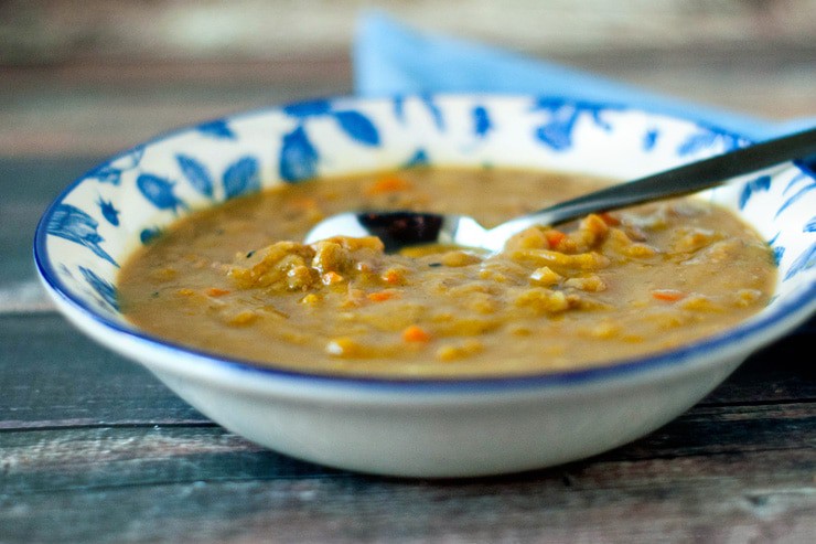 Slow Cooker Split Pea Soup | Heather Likes Food