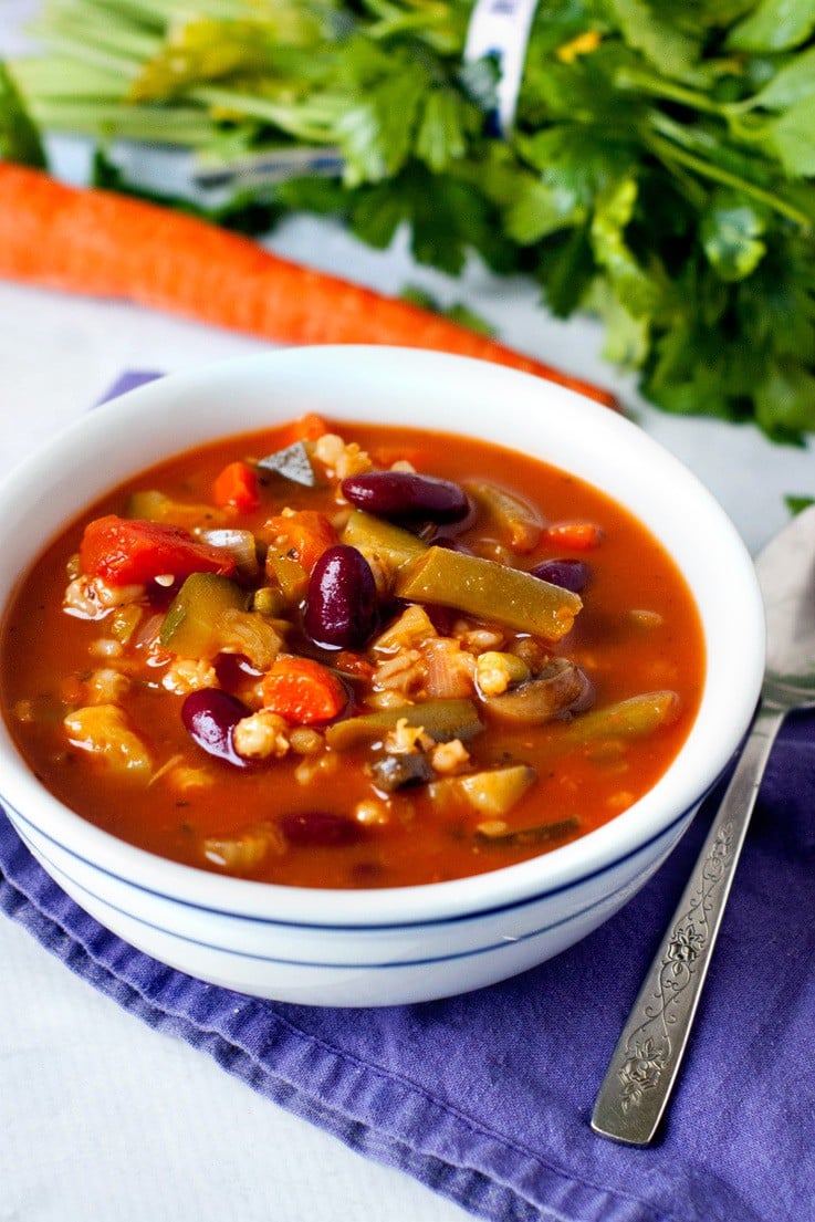 Loaded Vegetable Diet Soup | heatherlikesfood.com