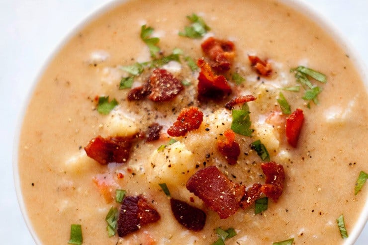 Cauliflower Chowder | heatherlikesfood.com