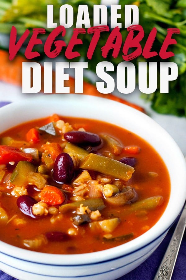 Loaded Vegetable Diet Soup | heatherlikesfood.com
