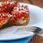 Sausage Stuffed Zucchini Boats: The perfect paleo, Whole 30 or low carb dinner!