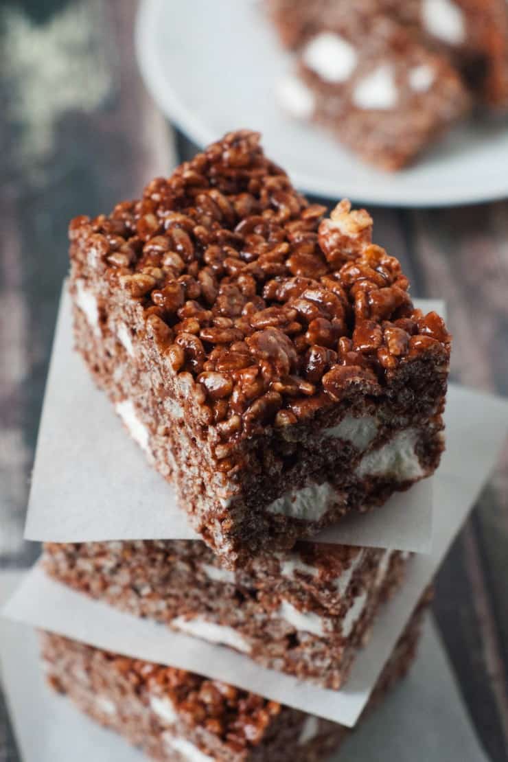 Rocky Road RIce Cripsy Treats |heatherlikesfood.com