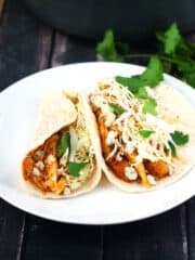 Buffalo Ranch Chicken Tacos | heatherlikesfood.com