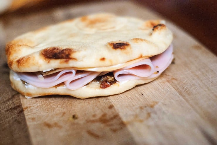 Italian Flat Bread Turkey Melts