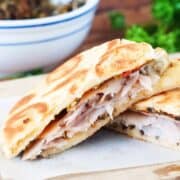 Italian Flat Bread Turkey Melts