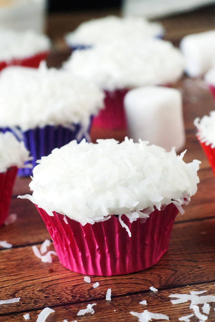 Snowball Cupcakes