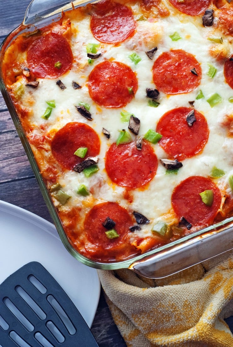 Pizza Tortellini Bake