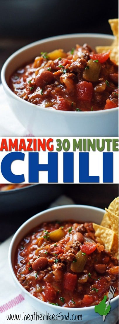 Amazing 30 Minute Chili