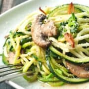 Brown Butter Zucchini Noodles with Garlic