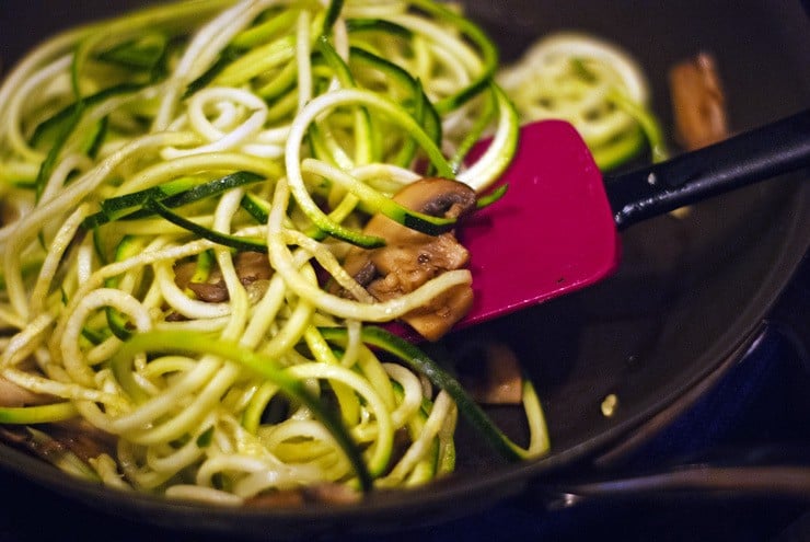 Brown Butter Zucchini Noodles with Garlic