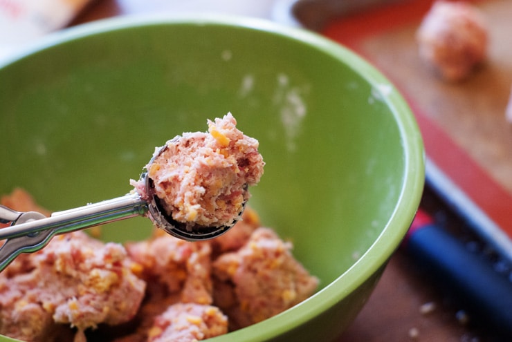 Sausage and Cheese Appetizer Bites