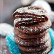 Peppermint Patty Stuffed Chocolate Cookies