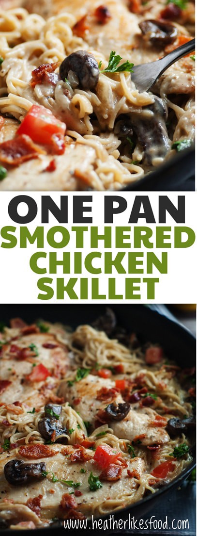 One Pan Smothered Chicken Skillet
