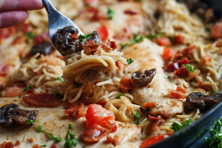 One Pan Smothered Chicken Skillet