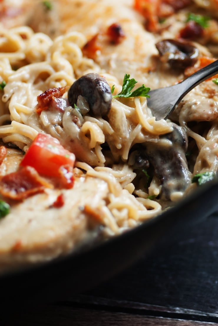 One Pan Smothered Chicken Skillet