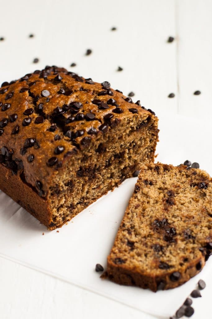 Healthy Chocolate Chip Banana Bread