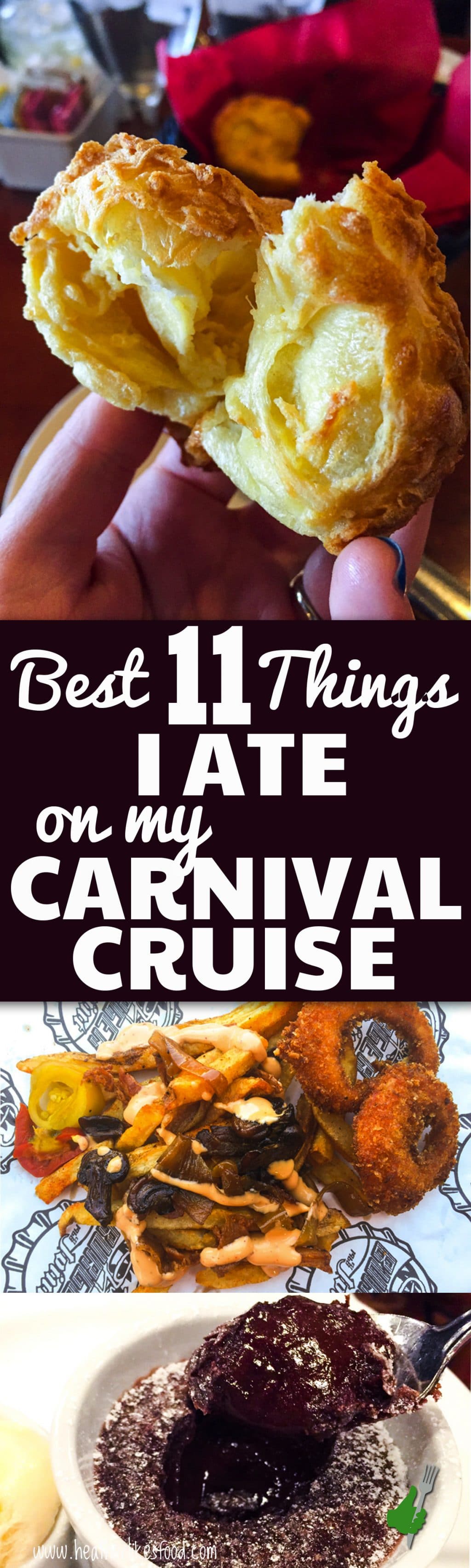 Here are the top 11 best things that I ate on my Carnival Cruise. You don't want to miss these on your next cruise!!