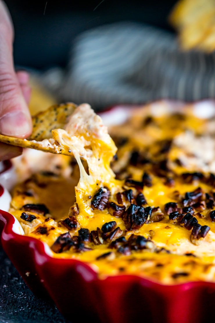 Baked Cheese Ball Dip and Grocery Shopping at Midnight