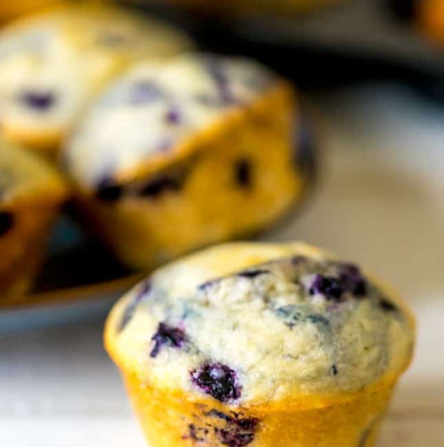 Fail-Proof Easy Blueberry Muffins | Heather Likes Food