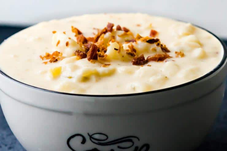 Cheesy Potato Soup • Salt & Lavender