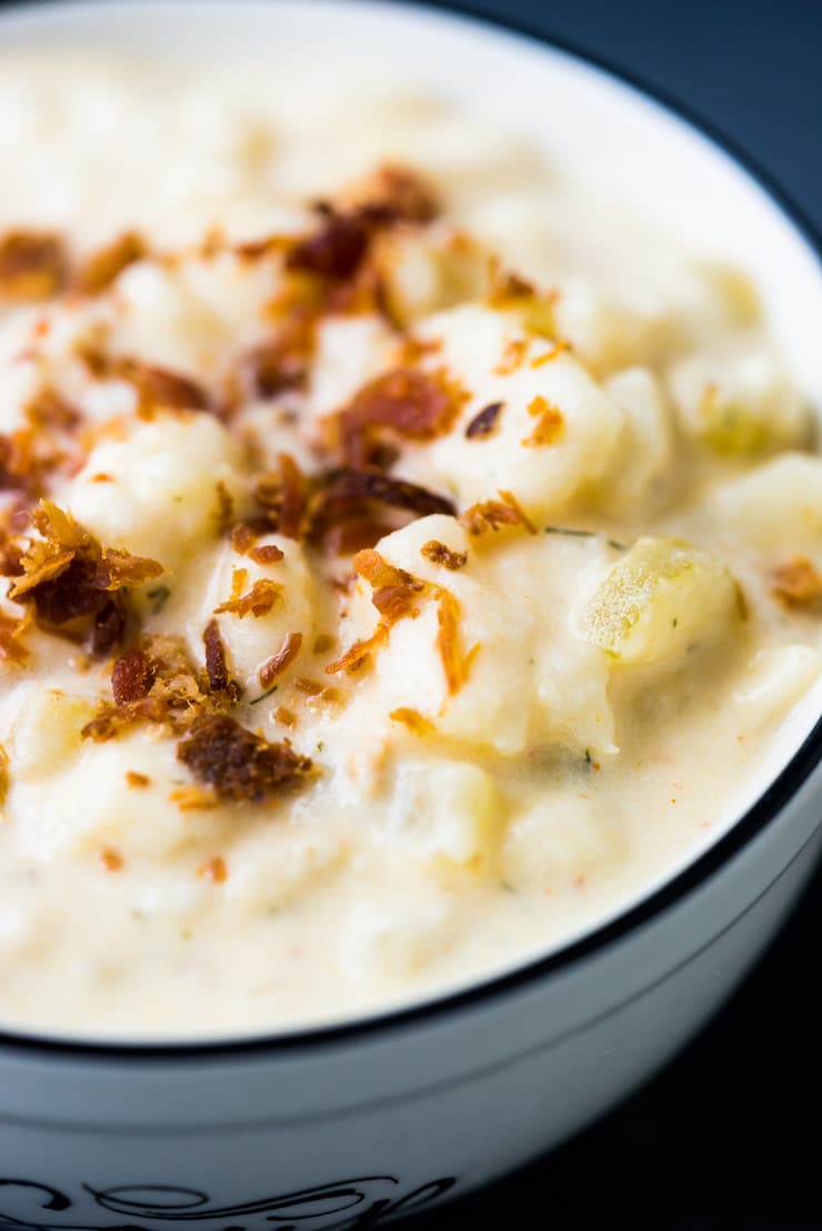 Cheesy Potato Soup • Salt & Lavender