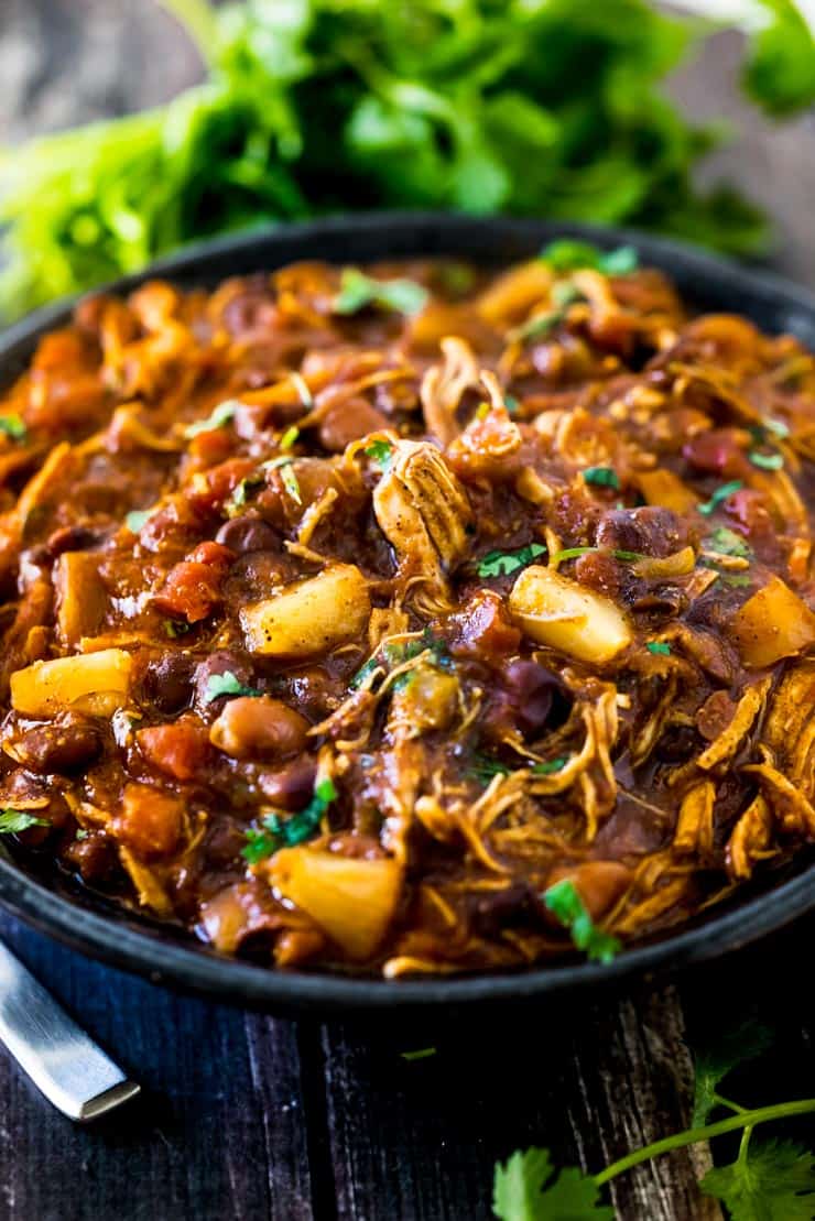 My BBQ Chicken Chili is not only easy to make, it's won a few chili cook-offs, too! It's saucy, sweet, and has a little bit of a kick. 