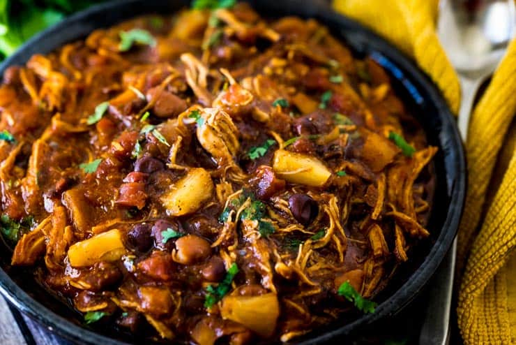 My BBQ Chicken Chili is not only easy to make, it's won a few chili cook-offs, too! It's saucy, sweet, and has a little bit of a kick. 