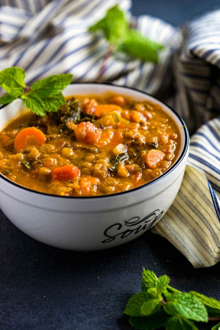 Instant Pot Lentil Soup cooked in the Instant Pot is a quick and easy soup that is filled to the brim with flavor. 