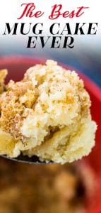 Coffee Cake In a Cup! The Best Coffee Mug Cake, ever!