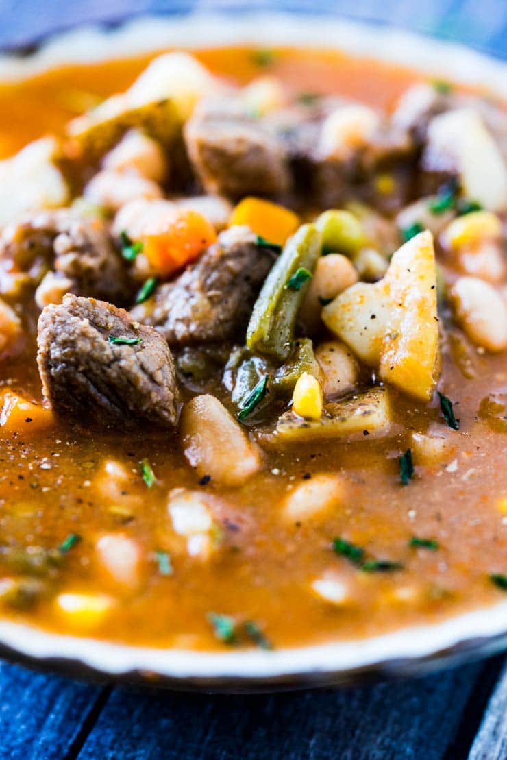 Vegetable beef soup online in the instant pot